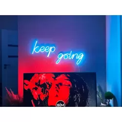 Keep Going Neon Duvar Dekoru