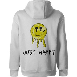 Kapüşonlu Sweetshirt Just Happy Baskılı Hoodie