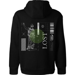 Kapüşonlu Sweetshirt Lost Baskılı Hoodie
