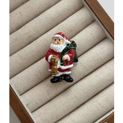 Şirin noel baba figürlü broş