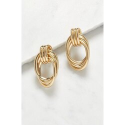 Triple gold küpe 