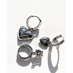 Three heart set  silver