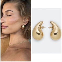 Damla küpe gold