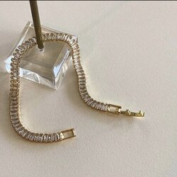 Baget suyolu gold bileklik