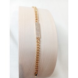 E1020 Zirkon Künye Gold