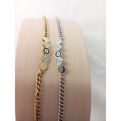 B1024 Nazarlı Bileklik (Gold/Silver)