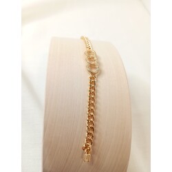 E1022  Halka Bileklik Gold