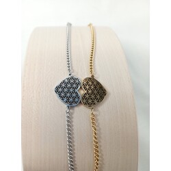 B1025 Kalp Bileklik (Gold/Silver)