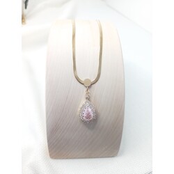 E1006 Pembe Damla Model Kolye