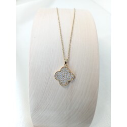 L1005 Zirkon Yonca Kolye