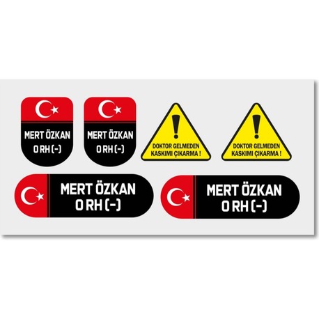 Kan Grubu Etiketi / Sticker