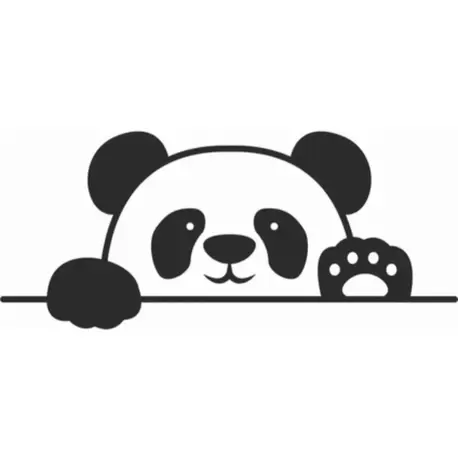 Tatlı Panda Etiket / Sticker