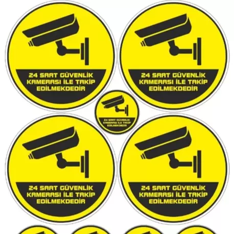 Güvenlik Kamerası Etiketi / Sticker 