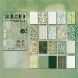 JJ-KA001 Vintage Scrapbook Kağıdı 