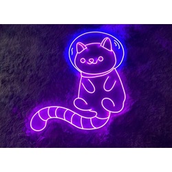 Astronot Kedi Neon Tabela