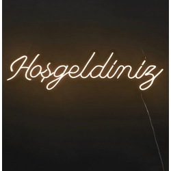 Hoşgeldiniz Neon Tabela
