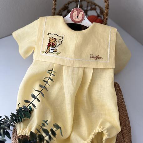 Winnie Pooh Sarı Romper