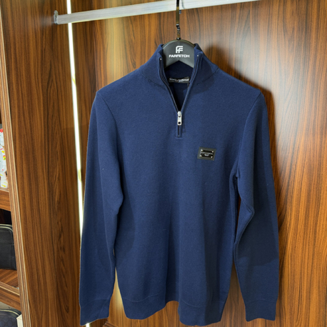 Dolce Gabbana Yarım Fermuarlı Premium Sweatshirt T-1