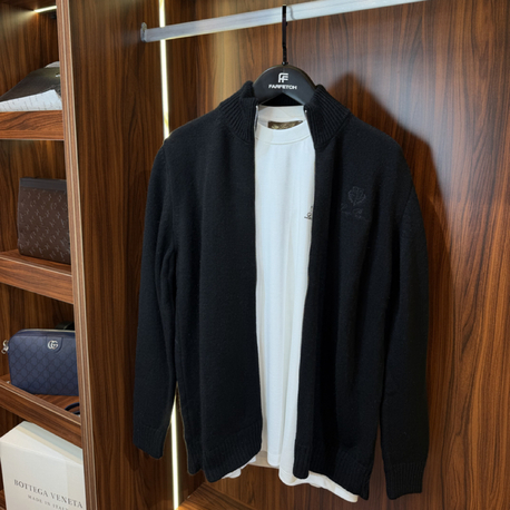 Loro Piana Premium Tam Fermuarlı Hırka T-1