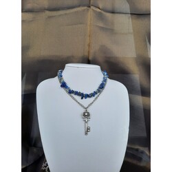 lapis lazuli anahtar kolye