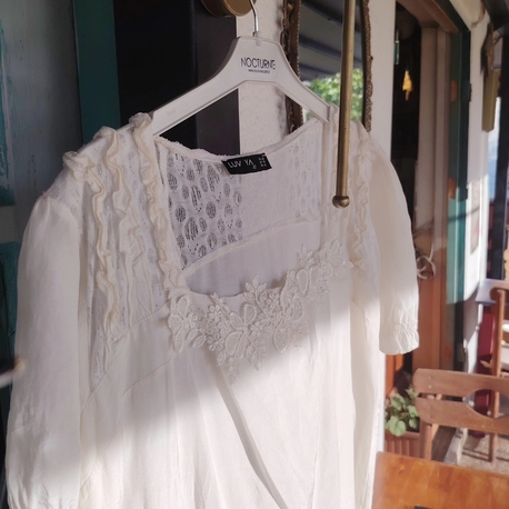 Cotton, dantel detay Elbise 