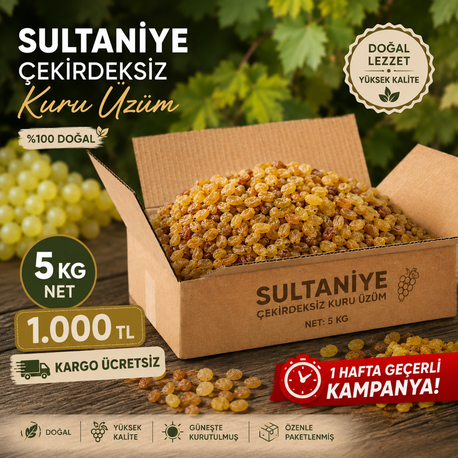 SULTANİYE KURU ÜZÜM NET 5 KG 