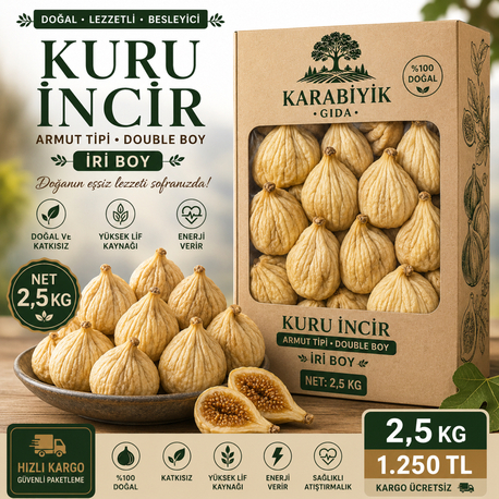 İRİ BOY İNCİR KURUSU 2.5 KG 