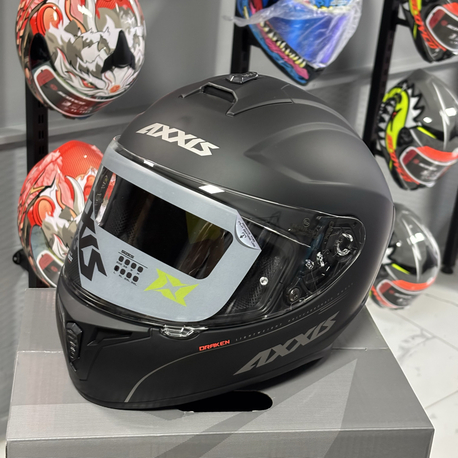 Axxis Draken S Kask Solid V2 Matt Black