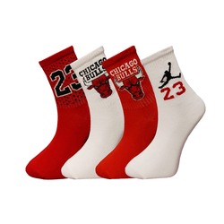4'lü Unisex Basketbolsever Sevimli Çorap Seti