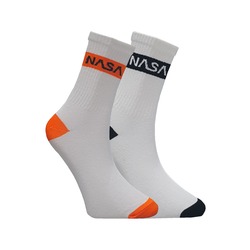 2'li Unisex NASA Desenli Neşeli Çorap Seti 
