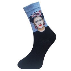 Unisex Frida Kahlo Desenli Neşeli Çorap