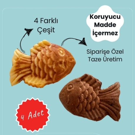  Bungeoppang 4 Adet Karışık - Kore Tatlısı