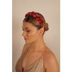 PEARLY KIRMII KINA-NİŞAN TACI