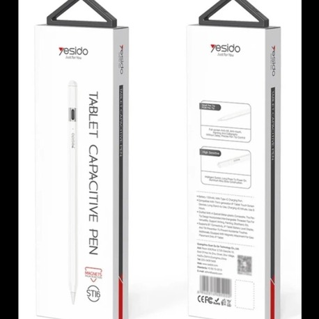 Yesido ST16 BT Capasitive Type-C Dokunmatik Stylus Pen Kalem - Beyaz