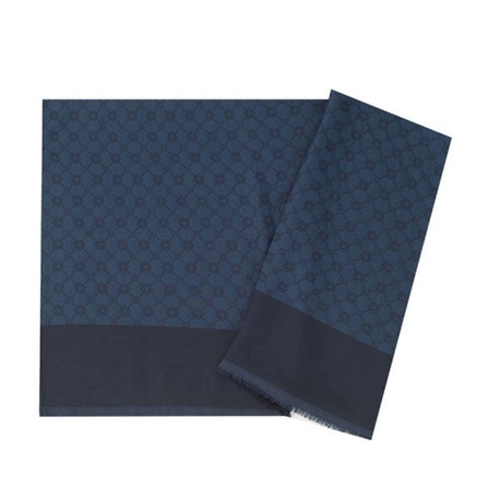 1090100 AKER ELEGANCE MONOGRAM ŞAL 921(LACİVERT)