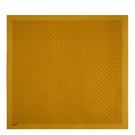 1090500 AKER ELEGANCE MONOGRAM EŞARP 962(YAĞ YEŞİLİ)