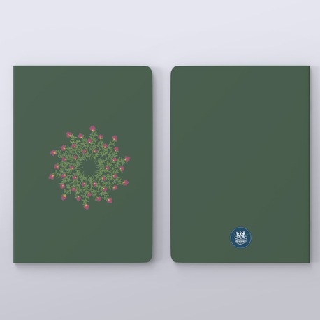 A6 Çiçek Döngüsü Defter(Koyu Yeşil)
