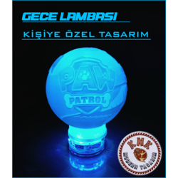 DEKORATİF KİŞİYE ÖZEL FOTOGRAFLI GECE LAMBASI - (FOSFORLU)