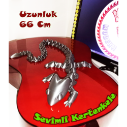 SEVİMLİ KERTENKELE 3D MODEL -66 Cm