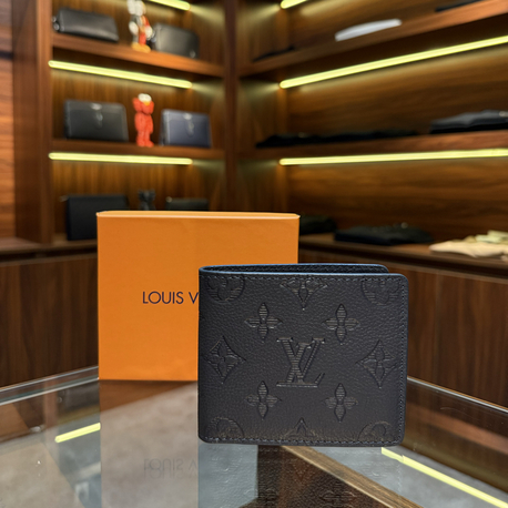 Louis Vuitton Baskılı Lacivert Cüzdan