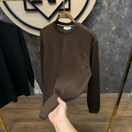 PREMIUM GANT KIRIŞMAZ KUMAŞ SWEAT(KAHVE)