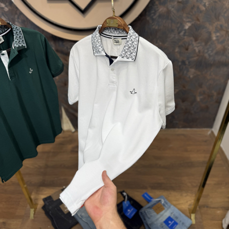 PREMIUM BYM POLO YAKA T-SHIRT (BEYAZ)