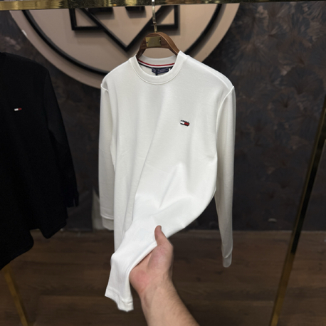 PREMIUM TOMMY KIRIŞMAZ KUMAŞ SWEAT(BEYAZ)