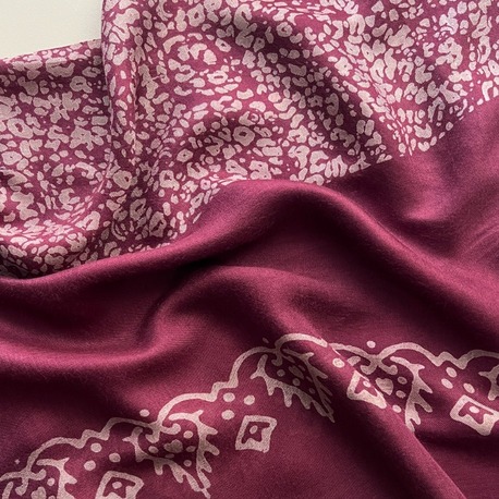 Bordo Leopar Kelagayi Şal
