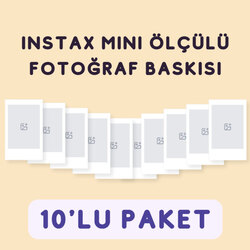 Instax Mini Polaroid Fotoğraf Baskısı (10 adet)