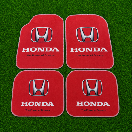 Honda kırmızı 4 parça halı paspas