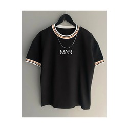Unisex Yeni Sezon Oversize Man Kalıp Yaka Detaylı Yazlık T-shirt