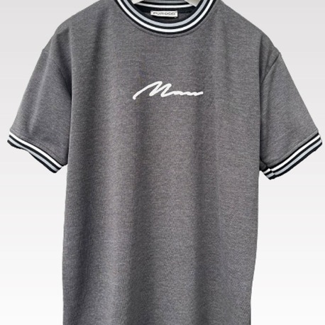 Unisex Yeni Sezon Oversize Kalıp El Yazı Man Yaka Detaylı Yazlık T-shirt