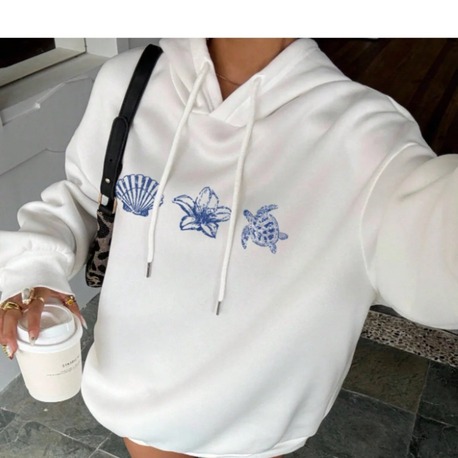  Unisex Erkek/Kadın KAP Renkli Özel Baskılı Pamuklu Oversize Kapüşonlu Sweatshirt
