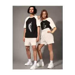 Yeni Sezon Sevgili Kombini Erkek Aslan Dişi Aslan Oversize Çift Renk T-Shirt